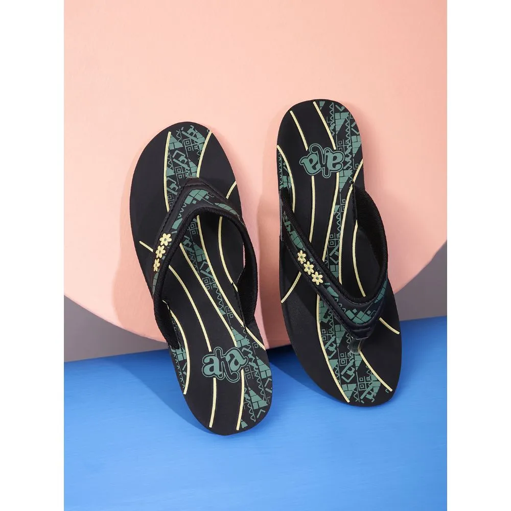 A-HA By Liberty BERLIN Women Casual Black Slippers