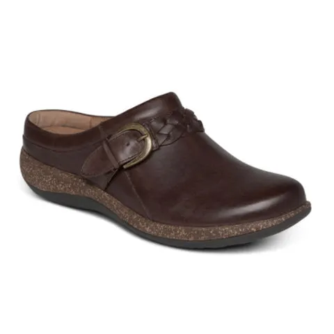 Womens Aetrex Libby Clog - Brown Color