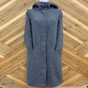 Babaton - Women's Long Wool/Cashmere Blend Coat - MSRP $450: Grey-women-SM