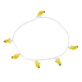 Banana Necklace Yellow Beads