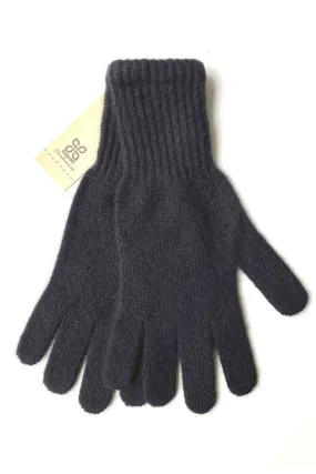 Black cashmere gloves for women