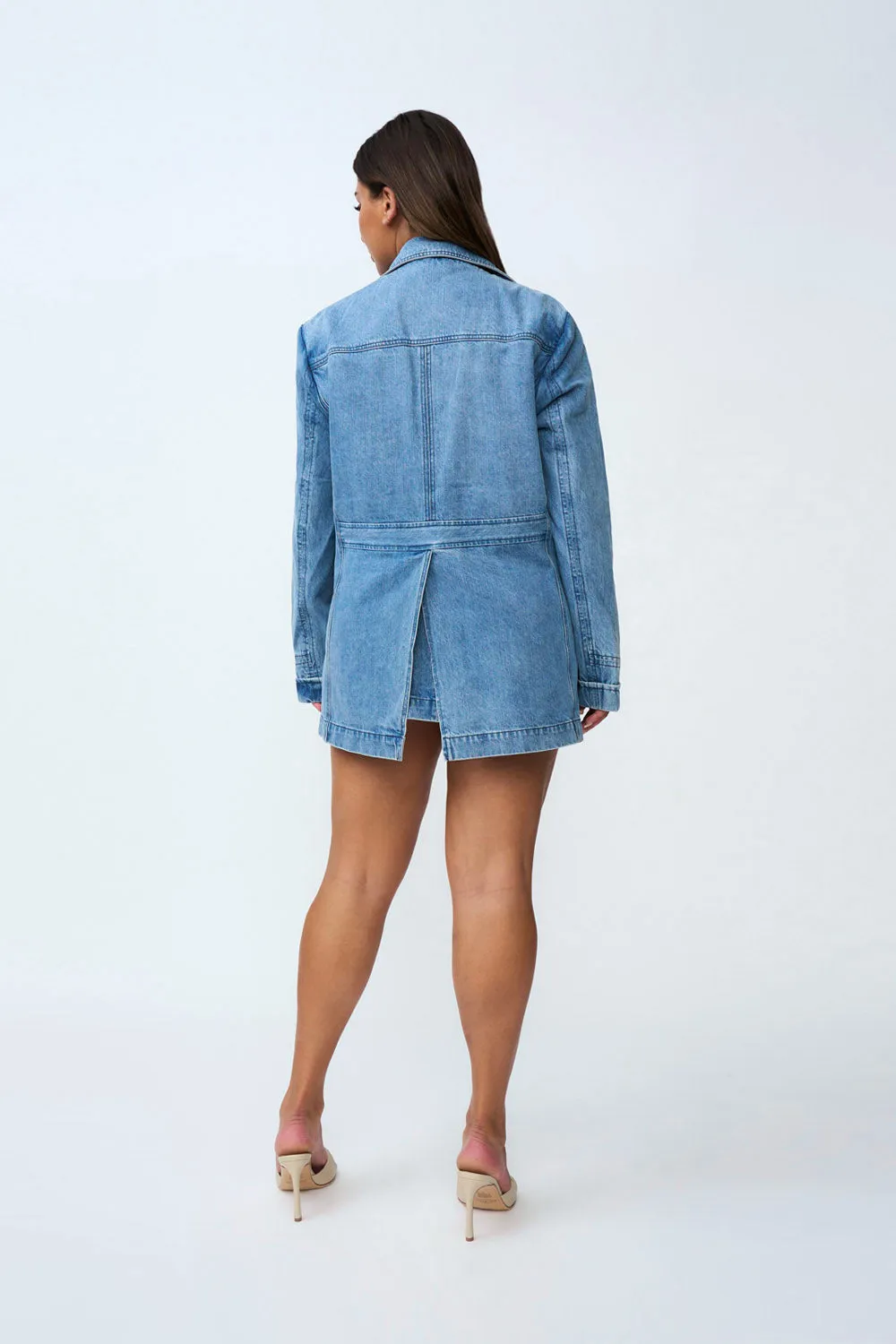 Blue Jean Beauty Blazer | Final Sale - Blue Wash