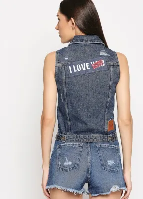 Boston Denim Vest Jacket