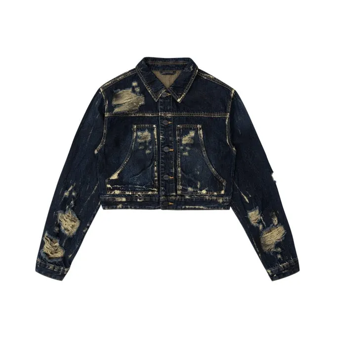 Carpenter Fashion Jean Jacket - 1920 Blue