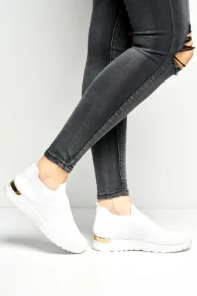 Chelsey Slip On Trainers in White