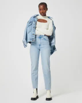 Denim Pimkie Light blue high waisted straight jeans