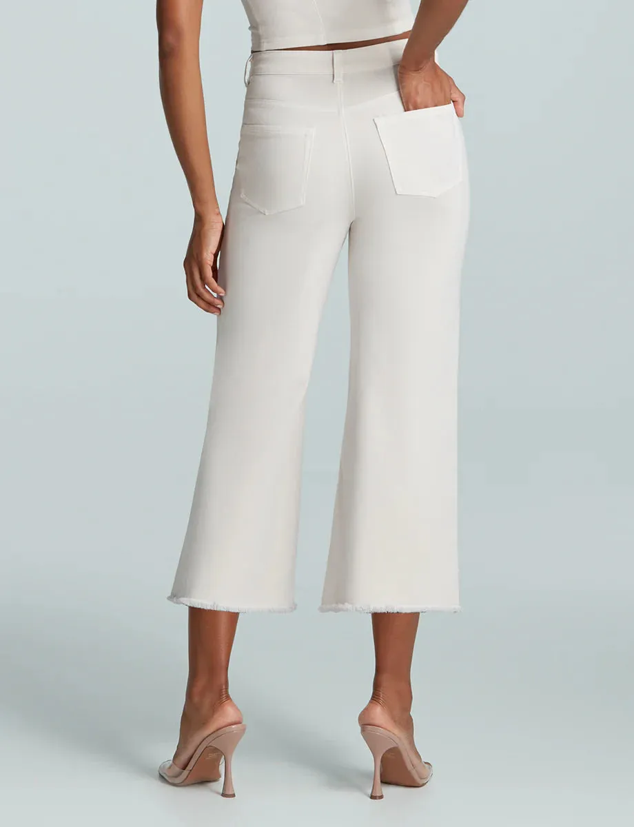 Do It All Denim High-Rise Cropped Wide Leg