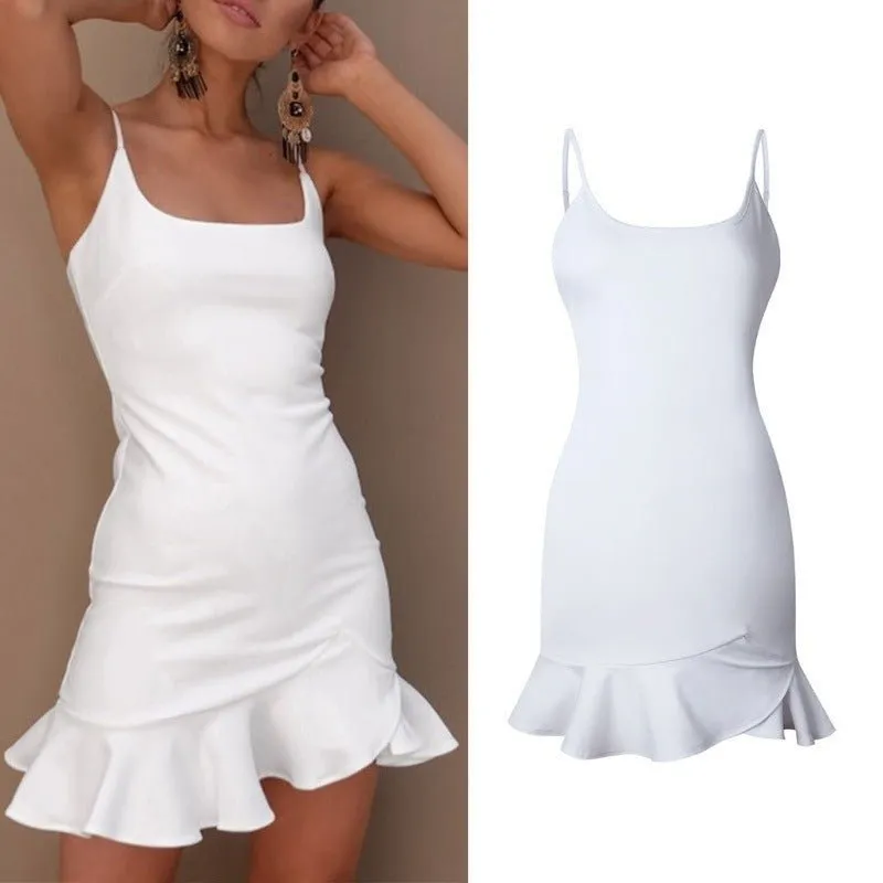 Dress Women Sleeveless Spaghetti Strap