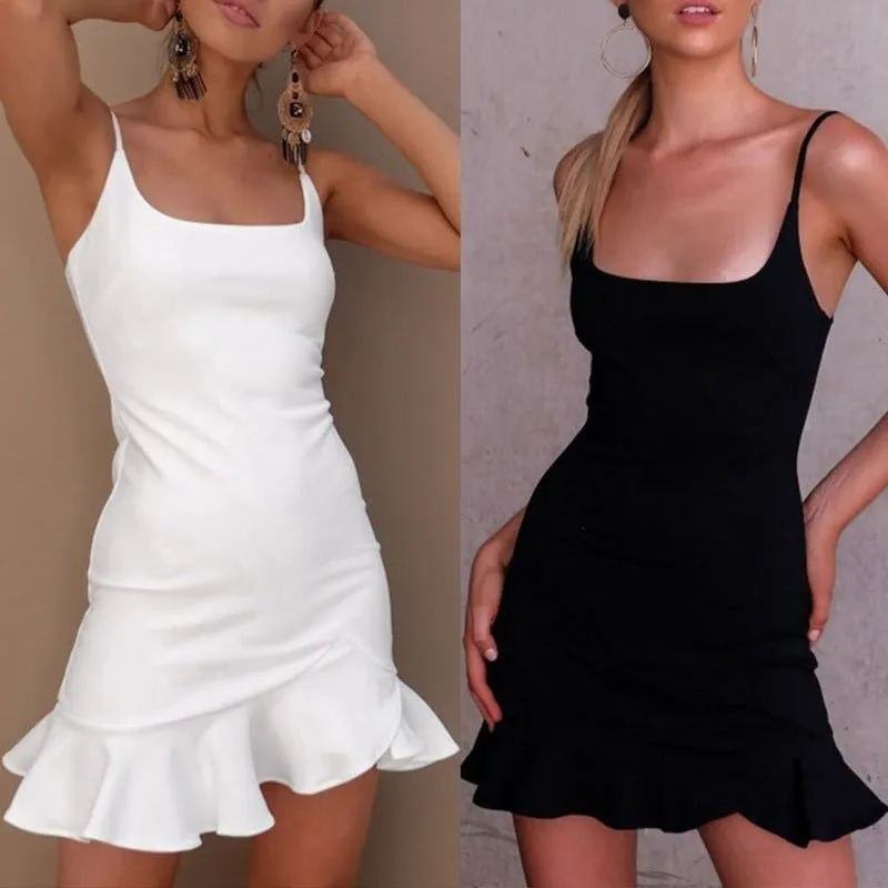 Dress Women Sleeveless Spaghetti Strap