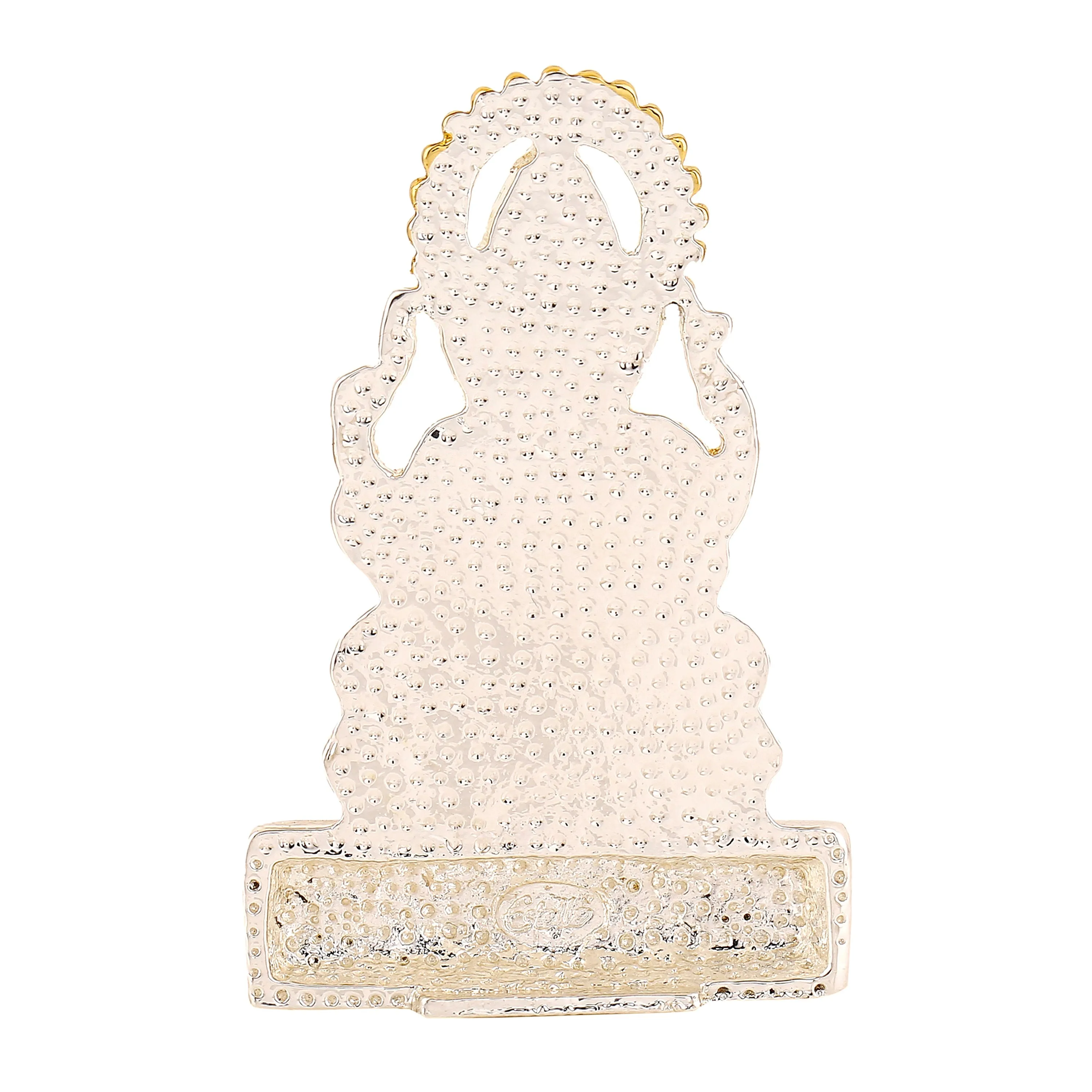 Estele Gold & Rhodium Plated Spiritual Lord Ganesh Idol for Gifts & House Warming/Home/Office Decors.