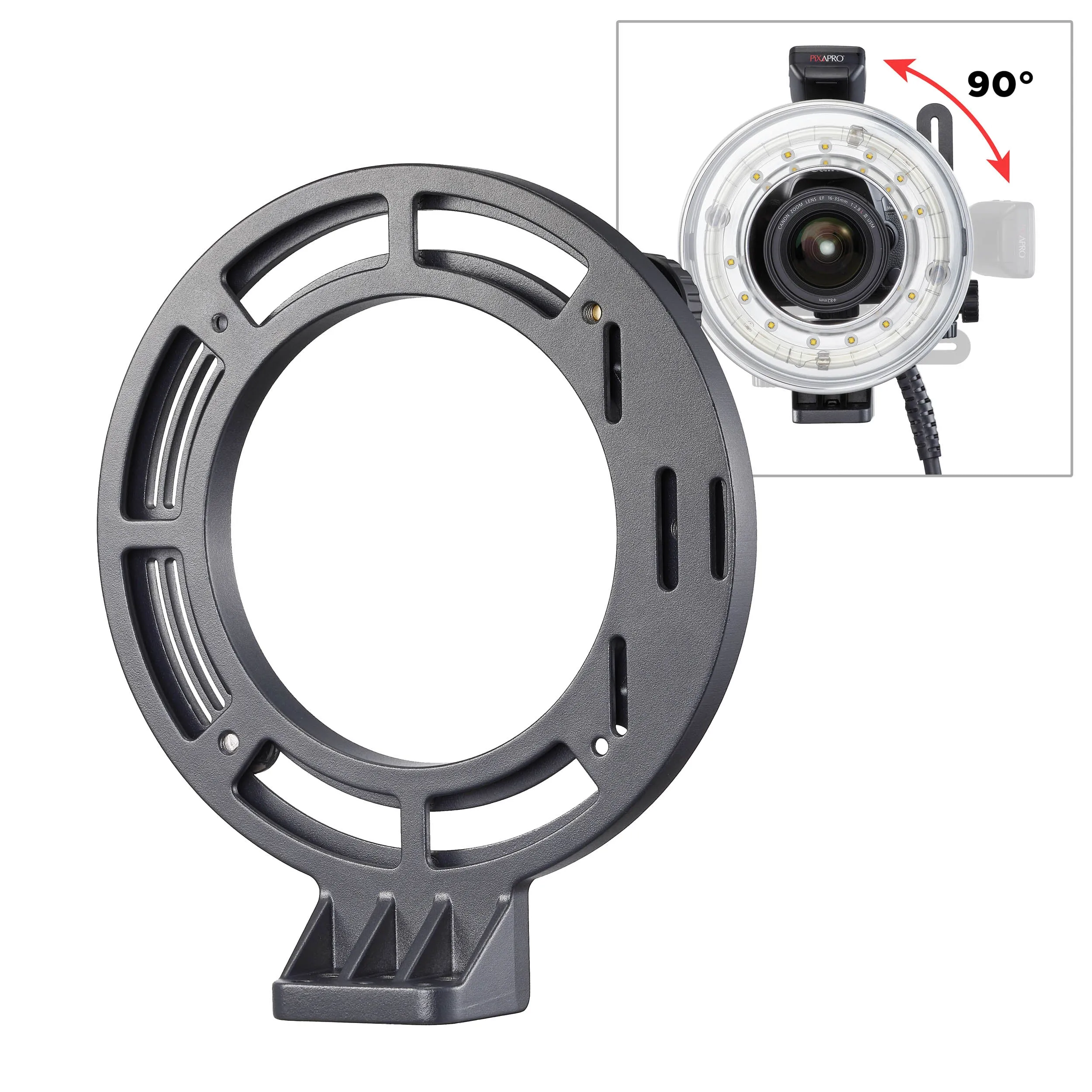 FLB-90 Quick-Rotating Bracket for R1200Ring and R2400 Flash