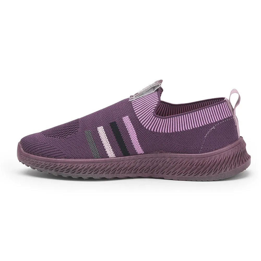 Force 10 Casual Non Lacing Shoes For Ladies (Purple) REEMO-01E By Liberty