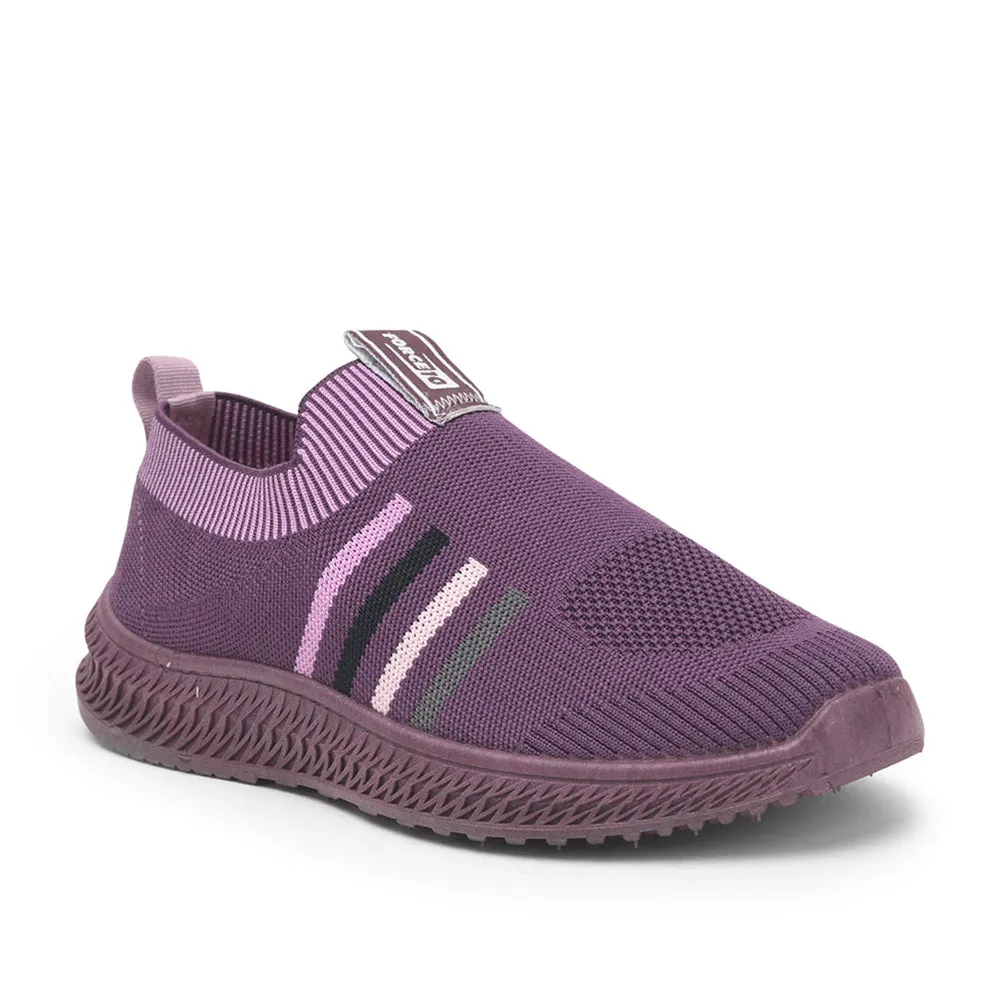 Force 10 Casual Non Lacing Shoes For Ladies (Purple) REEMO-01E By Liberty