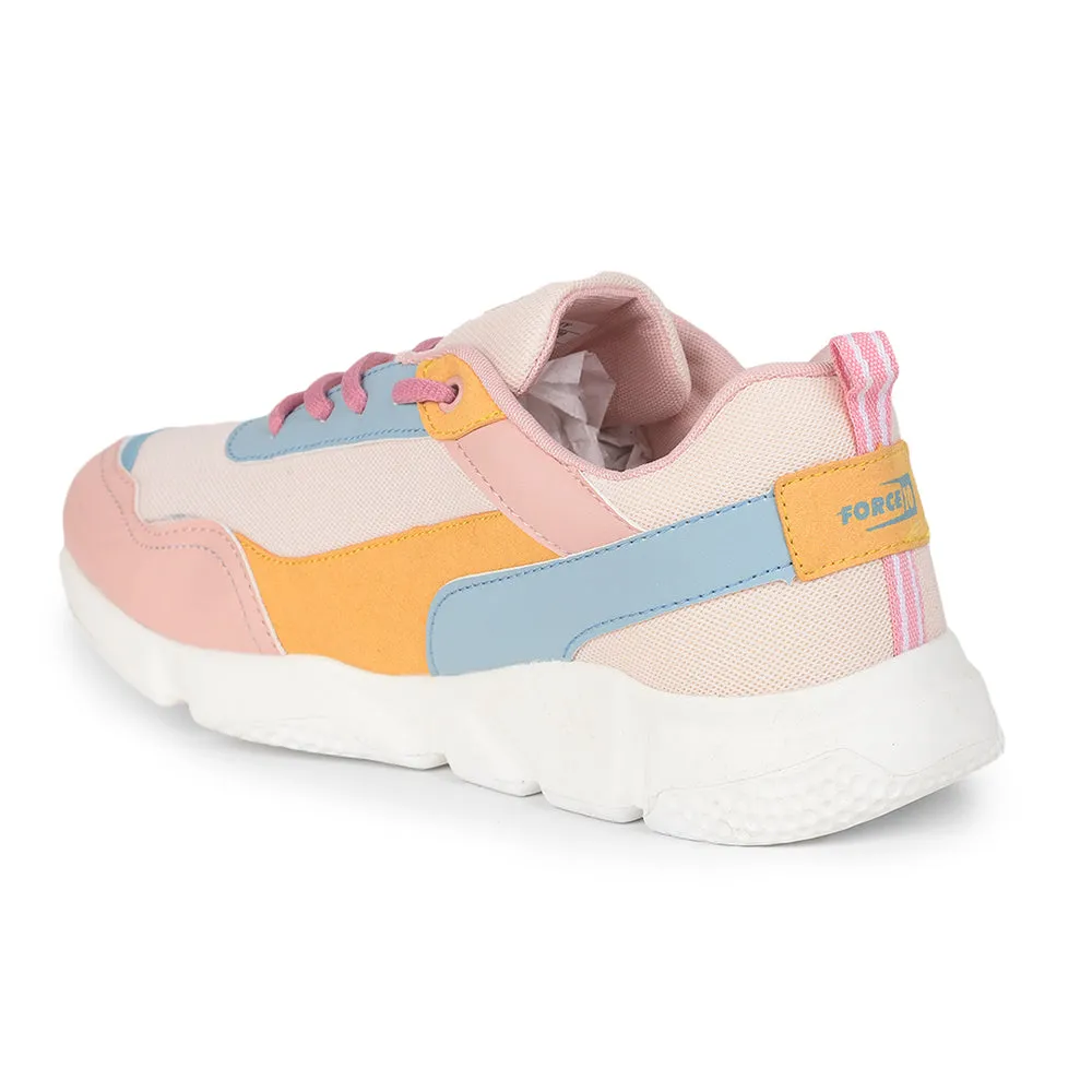 Force 10 Casual Peach Lacing Shoes For Women CORA by Liberty