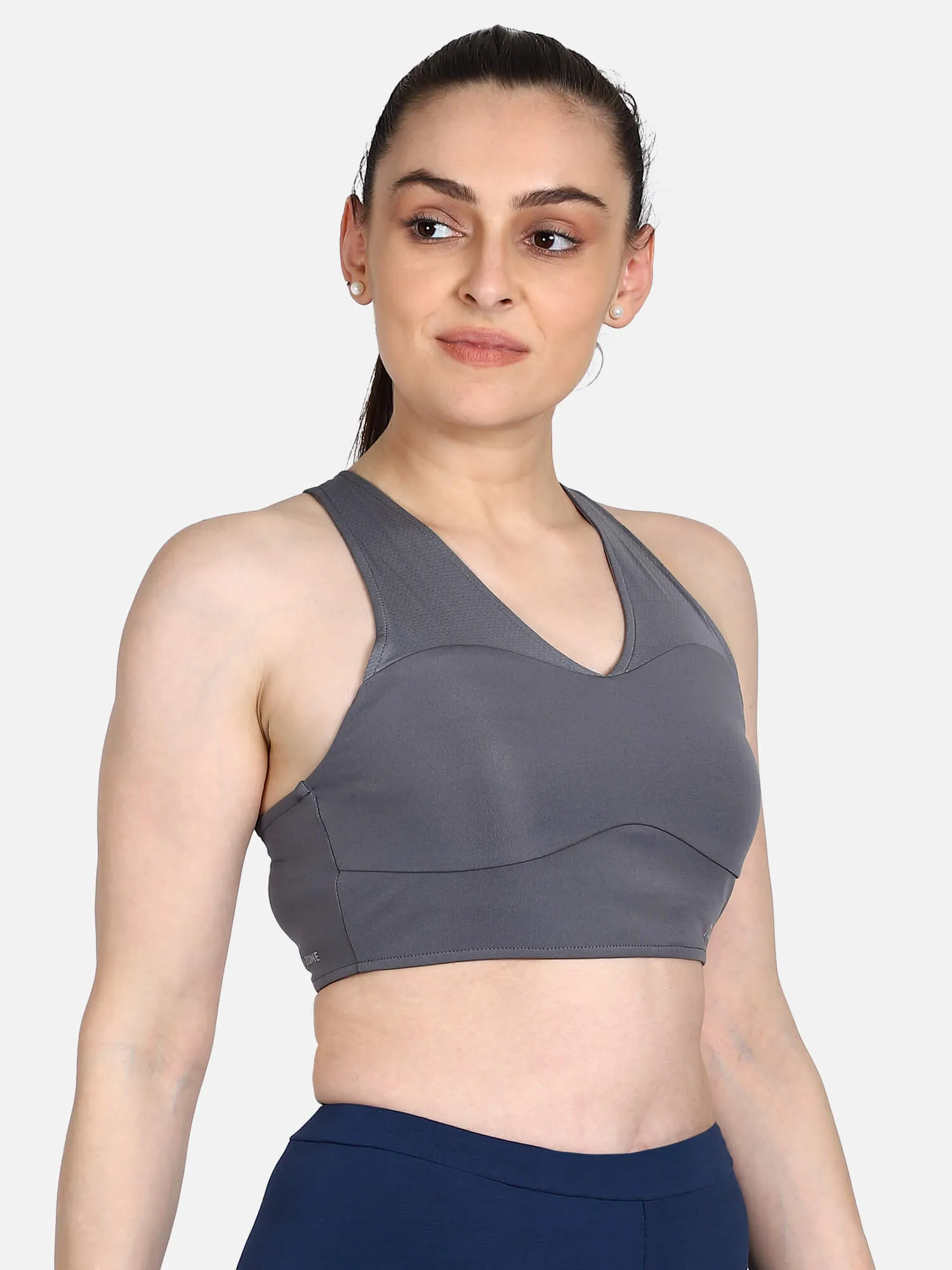 Leina Women Polyester Grey Bra