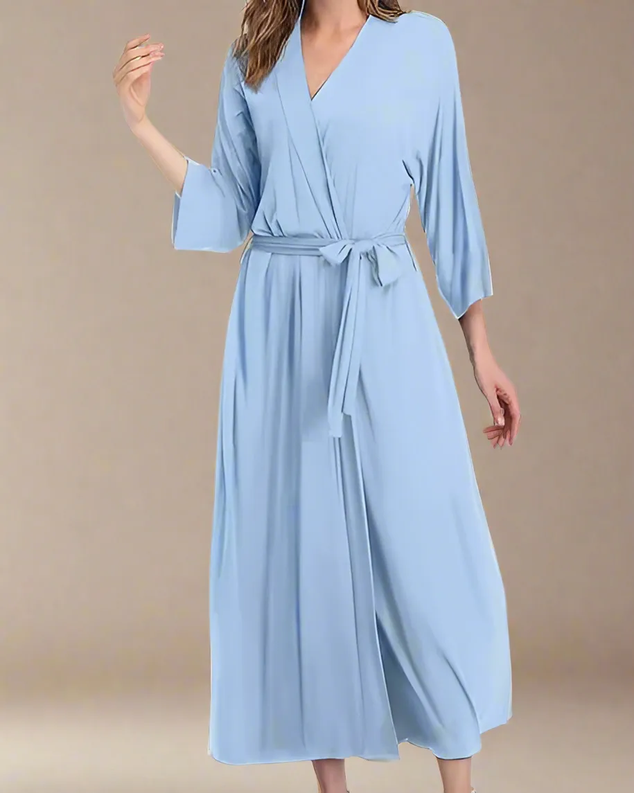 Lightweight Full Length Dressing Gown for Women