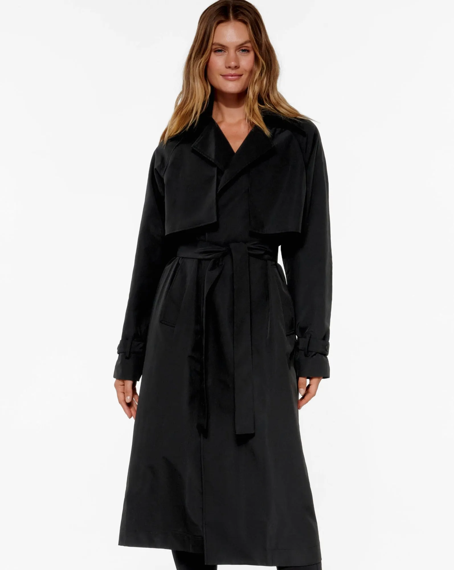 MANHATTAN TRENCH COAT BLACK