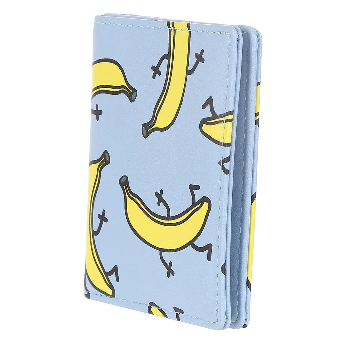 MINISO Fruit Series - Cute Banana Pattern Bifold Wallet, Blue