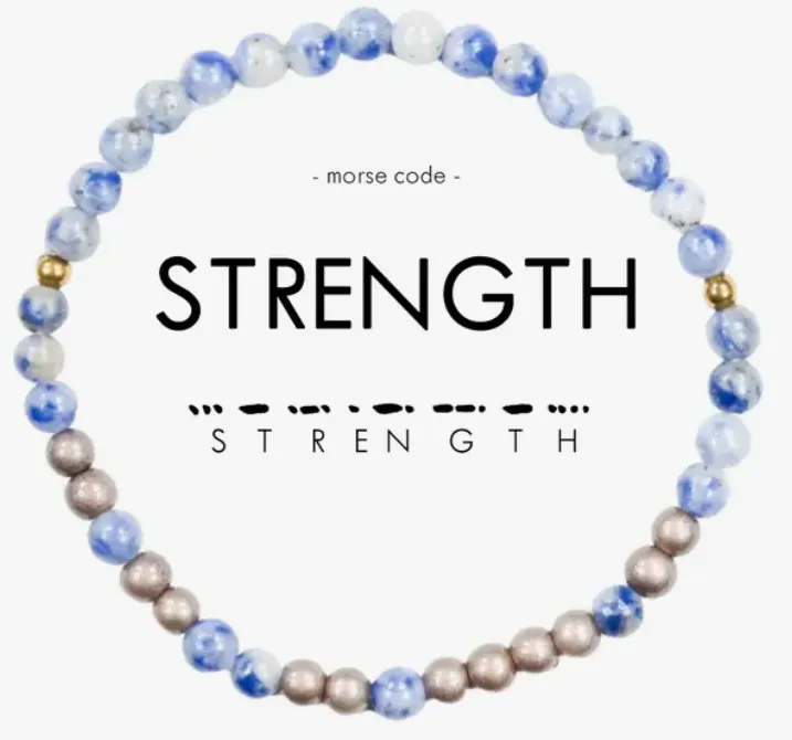 Morse Code Bracelet - STRENGTH