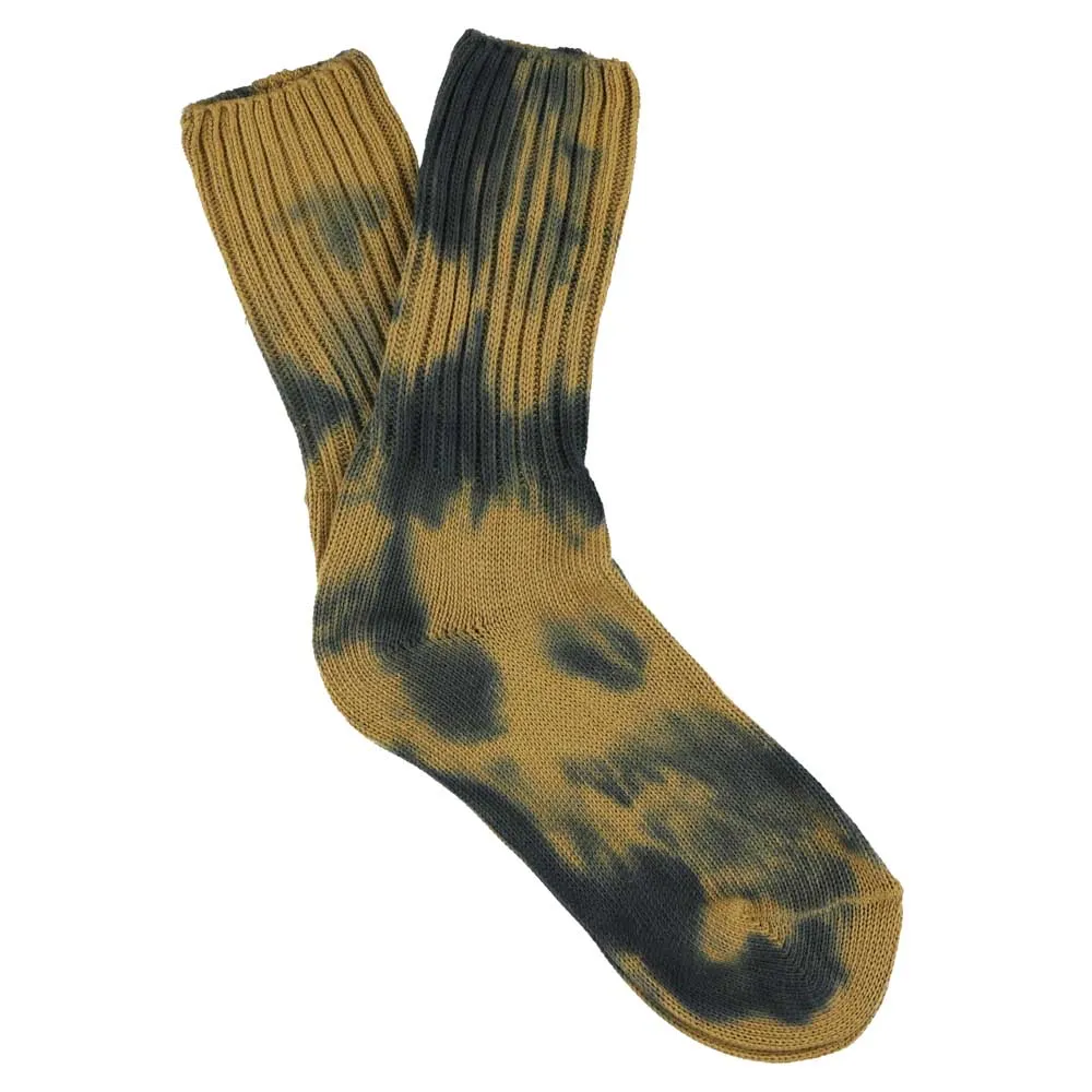 Women Tie Dye Socks - Indigo / Bronze